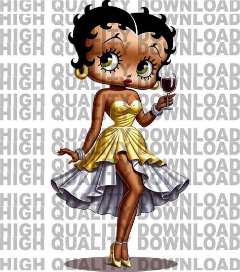 Black Betty Boop Png Black Betty Betty Png Female Girl Cartoon