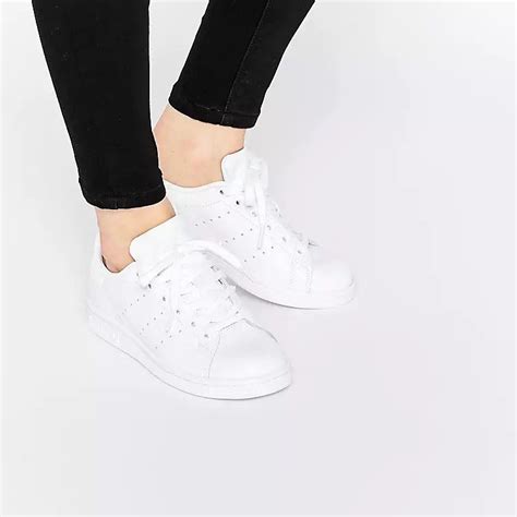 Adidas Stan Smith Triple White Women S Fashion Footwear Sneakers On