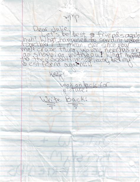 Unsent Letters to Julie, PART FOUR | My Sweet Diaries