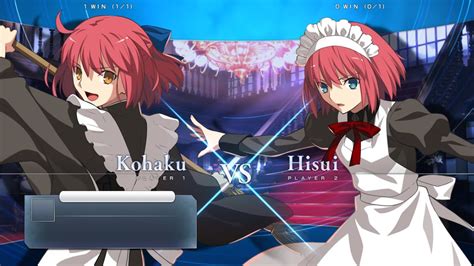 Melty Blood Type Lumina Kohaku Vs Hisui YouTube