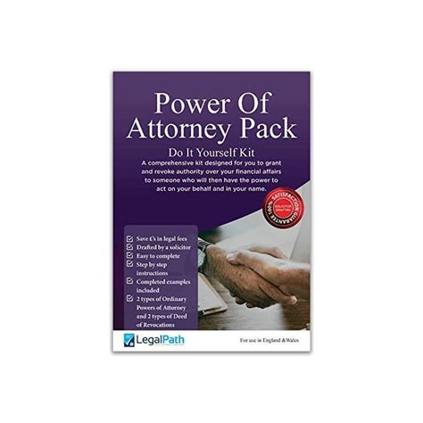 Buy Power Of Attorney Forms Pack DIY Kit Includes Two Types Of