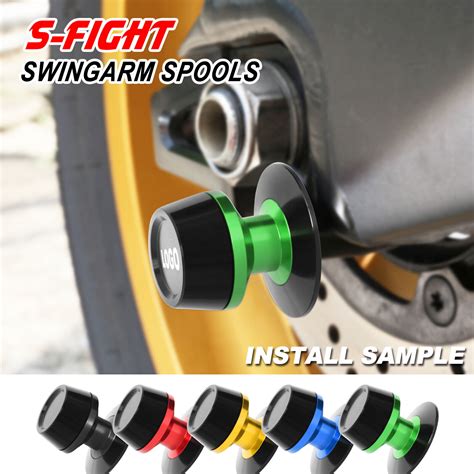 Green Swingarm Spools Sliders M Racing A For Kawasaki Zx R