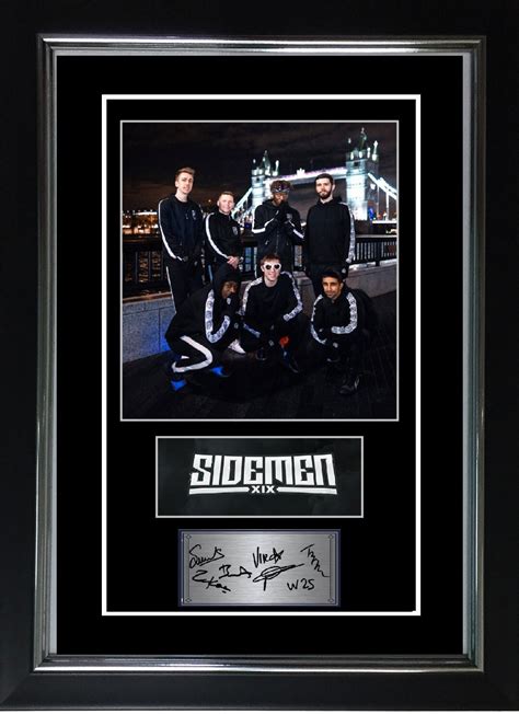 Sidemen Autographed Presentation Signed Promo Poster A4 Etsy