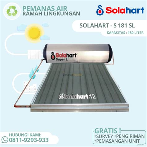 Jual Pemanas Air Tenaga Surya Solahart Solar Water Heater 181 SL