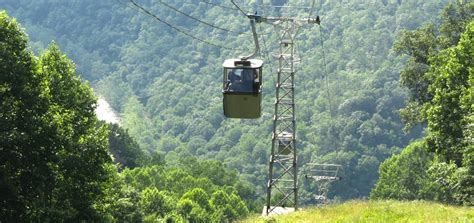 Ride A Tram To The Bottom Of The Gorge At Pipestem Resort State Park In