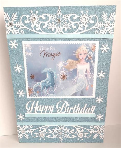 Cards made by Beckie: Frozen birthday card