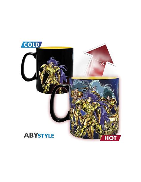 Taza Térmica Saint Seiya Caballeros del Zodiaco Gold Saints 460ml