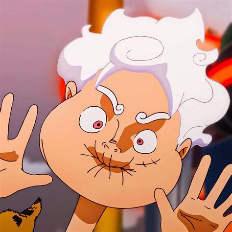 Monkey D Luffy | Luffy gear 5 funny face, Luffy gear 5 laughing, Luffy