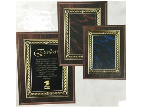 Cherry Finish Plaques With Fancy Border Awards Inc