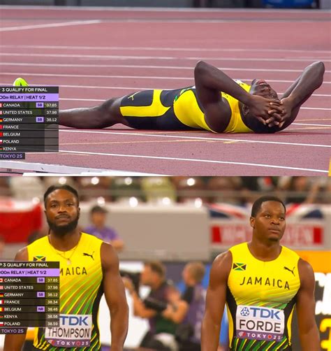 I am - In a moment that stunned the track and field world, Jamaica 🇯🇲