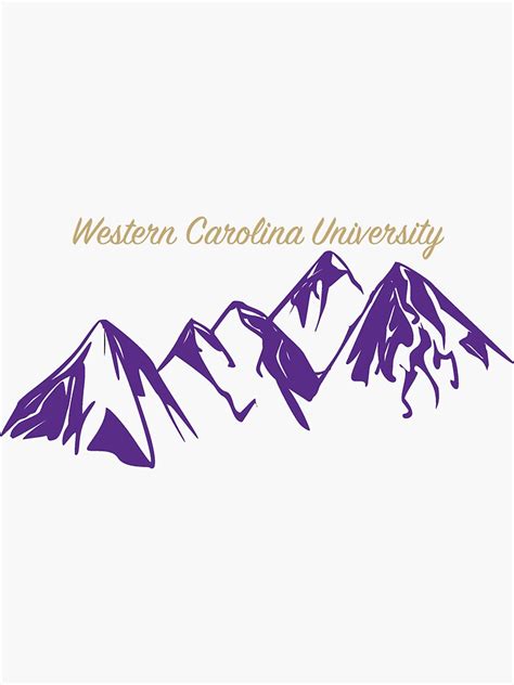 "Western Carolina University" Sticker for Sale by aerrington12 | Redbubble