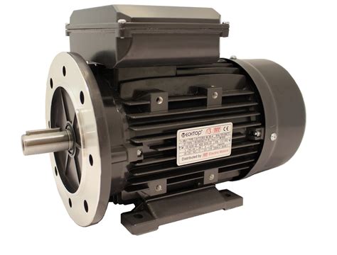 Tec Single Phase 230v Electric Motor With Flange And Foot Mount