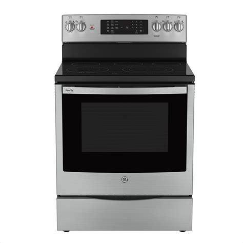 Ge Profile 30” Free Standing Electric True Convection Range With No