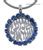 Shema Yisrael Necklace with Blue Crystals - YourHolyLandStore