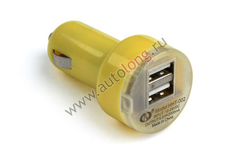 Переходник Mini USB (с гнезда прикуривателя на 2 USB) купить по низким ...