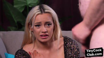 SPH CFNM Babe In Dress And Heels Jerking Two Small Cocks