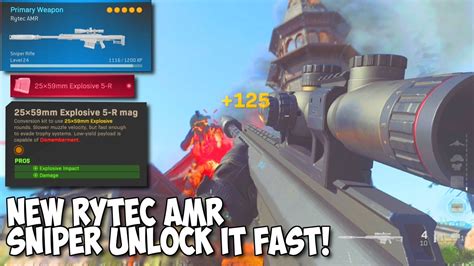 New Rytec Amr Sniper How To Unlock It Fast Modern Warfare Youtube