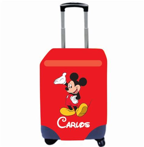 Capa De Mala Personalizada Mickey Coisas Da Flor