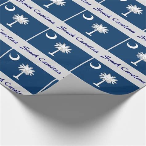 South Carolina State Flag Wrapping Paper Zazzle