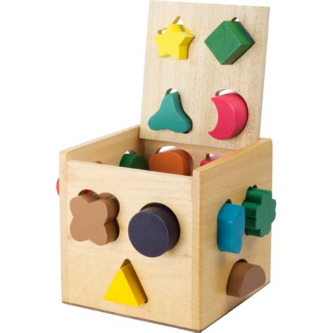 Shape Fitting Cube Toy Wooden Toys Traditional Toys Cube Toy