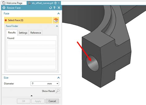 Synchronous Modeling Top Tools Move Face Delete Face Resize Face