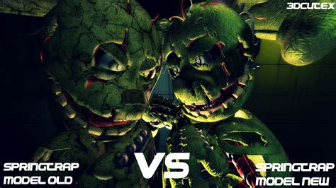 Springtrap Old Vs Springtrap New By Cutiecutex On Deviantart