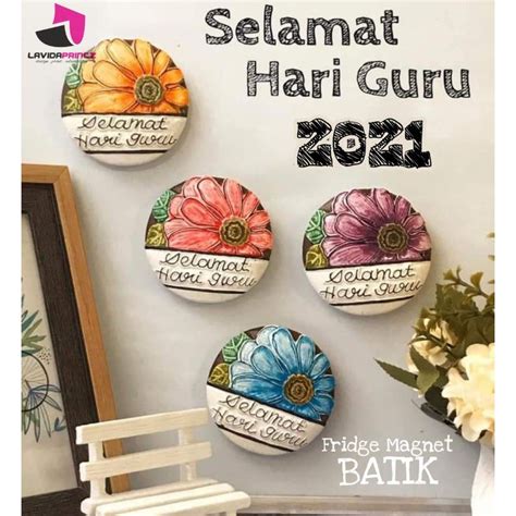 Lvd Fridge Magnet Batik Cenderahati Hari Guru Hadiah Hari Guru