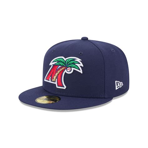 Men's-New Era Navy Fort Myers Mighty Mussels Theme Nights 59FIFTY