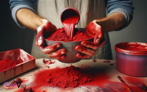 how to make the color red with paint