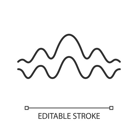 Fluid wave linear icon. Thin line illustration. Flowing wavy lines ...