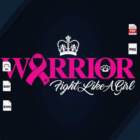 Warrior Fight Like A Girl Breast Cancer T Breast Cance Inspire Uplift