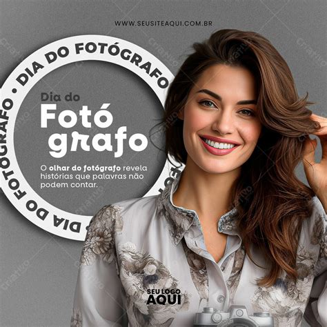 DIA DO FOTÓGRAFO DIA NACIONAL PSD EDITÁVEL 19904 Criativo Dahora