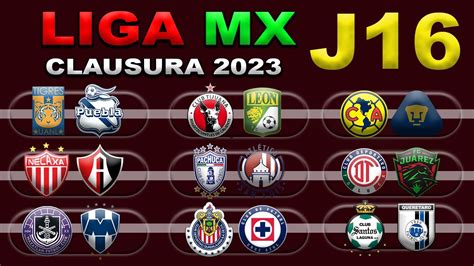 FECHAS HORARIOS Y CANALES PARA LA JORNADA 16 DE LA LIGA MX CLAUSURA