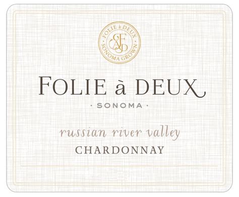 Folie A Deux Russian River Chardonnay Wine