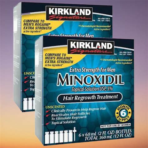 Months Kirkland Minoxidil Extra Strength Men Hair Regrowth Exp