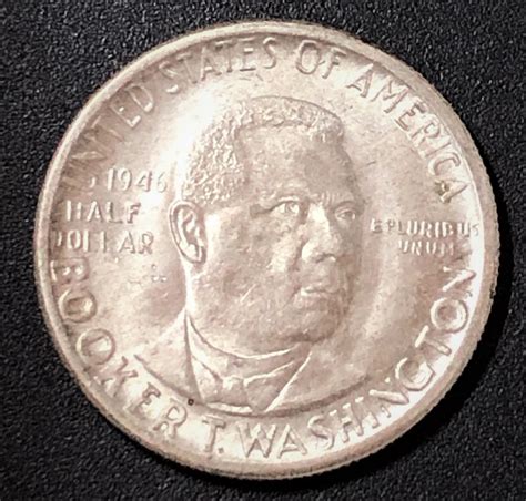 Sold Price 1946 D Booker T Washington Commemorative Half Dollar