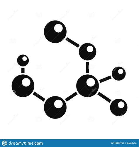 Molecule Formula Icon Simple Style Stock Vector Illustration Of Atom