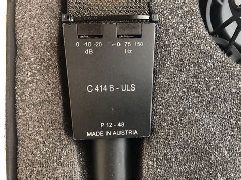 AKG C414 B ULS Condenser Microphone Dynamic Cable Professional W Box