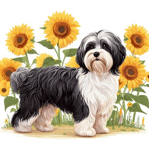 Premium Vector | Cute havanese dog cartoon vector style white background