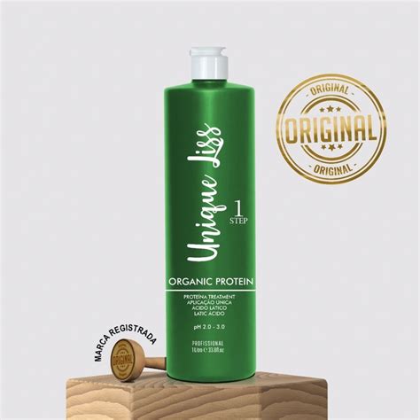 Selagem Organica Alisa O Cabelo - SEMI DEFINITIVA ORGÂNICA SELAGEM UNIQUE LISS ALISA CABELO CRESPO 1L ...