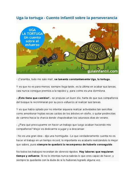 Cuento Uga La Tortuga Pdf