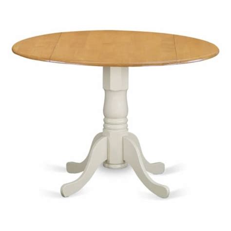 East West Furniture Dublin Traditional Wood Dining Table In Oak White