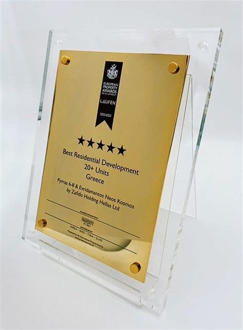 Gold Plated Plaque – Shop Property Awards