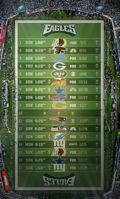 (Request) Can some make a wallpaper schedule? : eagles