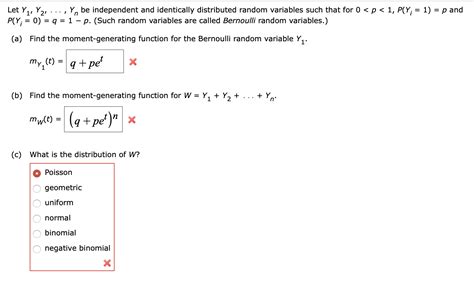 Solved Let Y1 Y2 Yn Be Independent And Identically Chegg