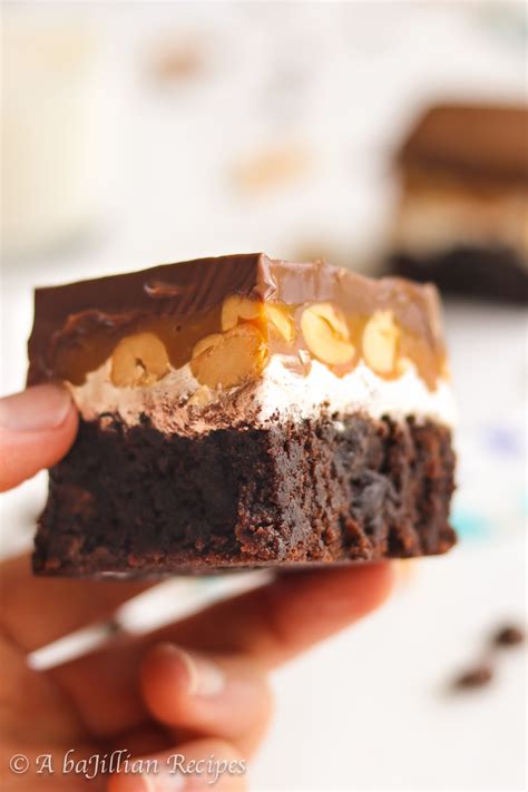 Snickers Brownies A Bajillian Recipes