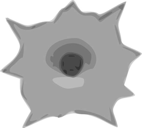 Bullet Hole clip art Free Vector / 4Vector