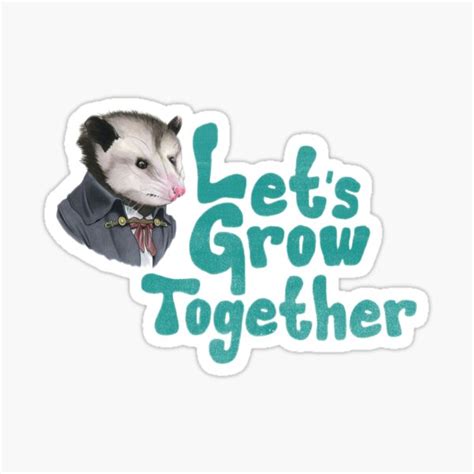 Opossum Live Laugh Love Sticker For Sale By Thamishop1 Redbubble