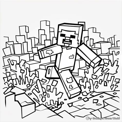 Minecraft Steve Coloring Pages Free And Printable