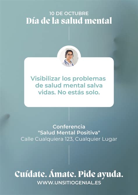 Plantillas De Carteles De Salud Mental Gratis Canva